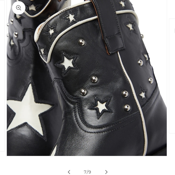 Ranch Road Presidio Liberty Short Black Cowboy Boots - Picture 8 of 10